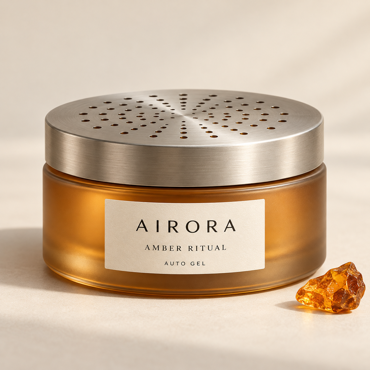 Airora Amber Ritual – Auto gel – AI-verpakkingsconcept