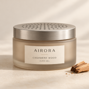 Airora Cashmere Wood – Auto gel – AI-verpakkingsconcept