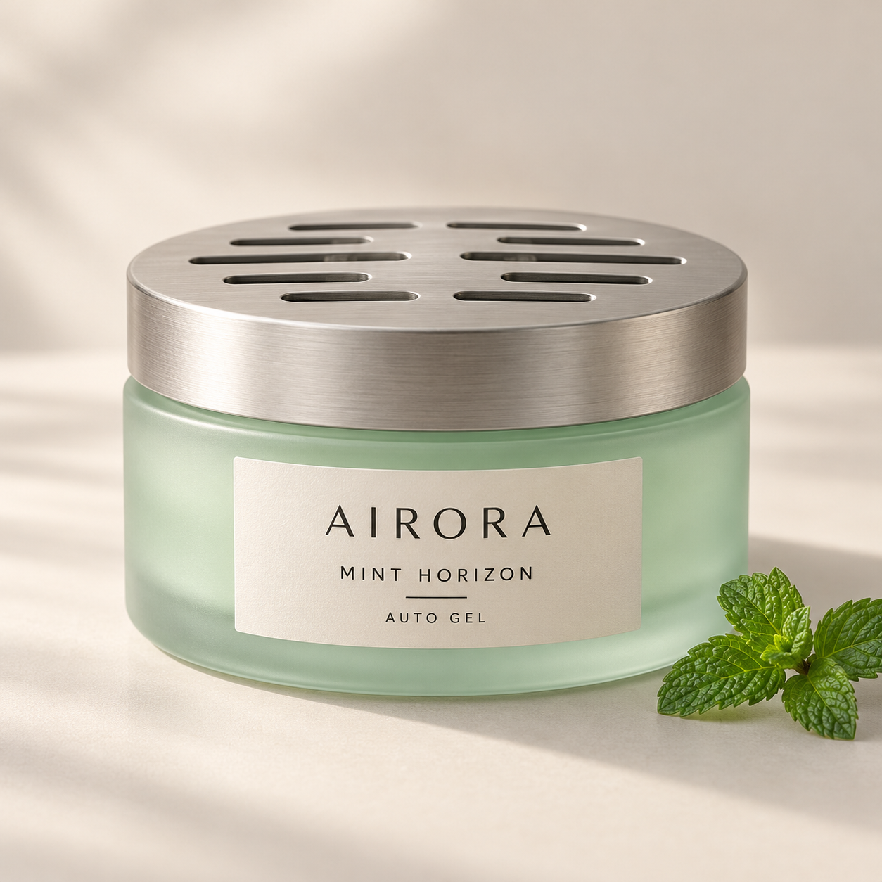 Airora Mint Horizon – Auto gel – AI-verpakkingsconcept